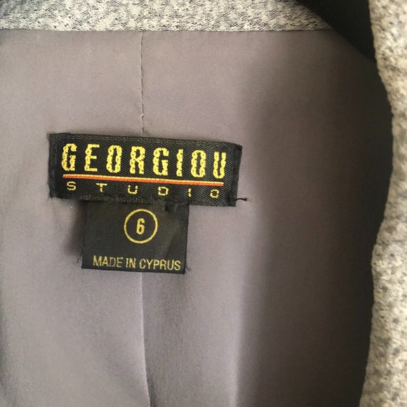 Georgiou Studio Grey Pantsuit Size 6 - Picture 2 of 6